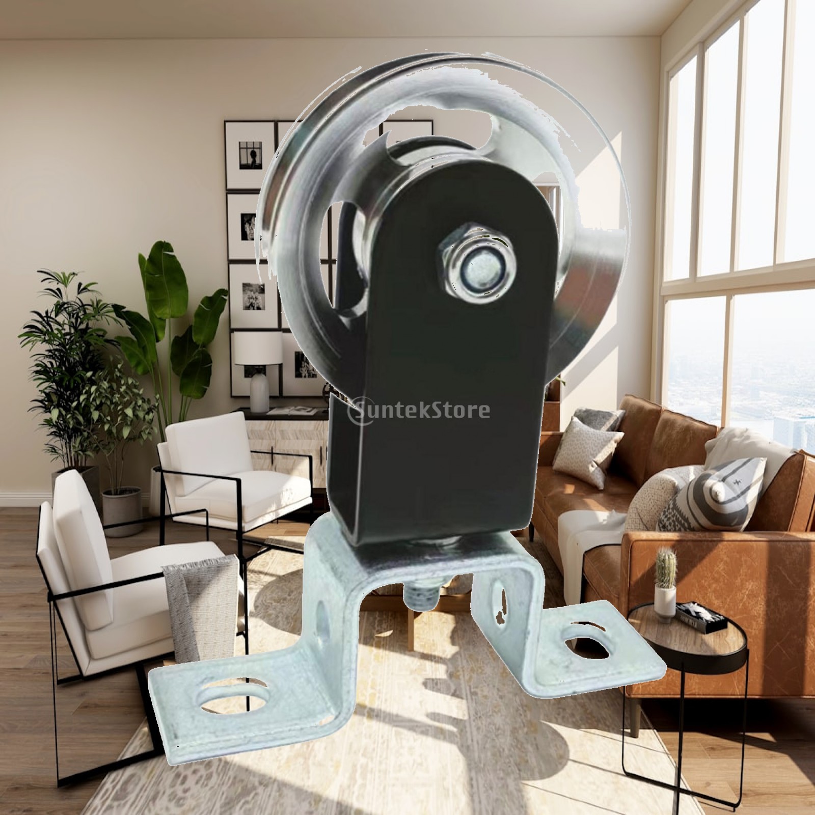 Home Gym Rack With Cables - Poulie de suspension rotative en plastique