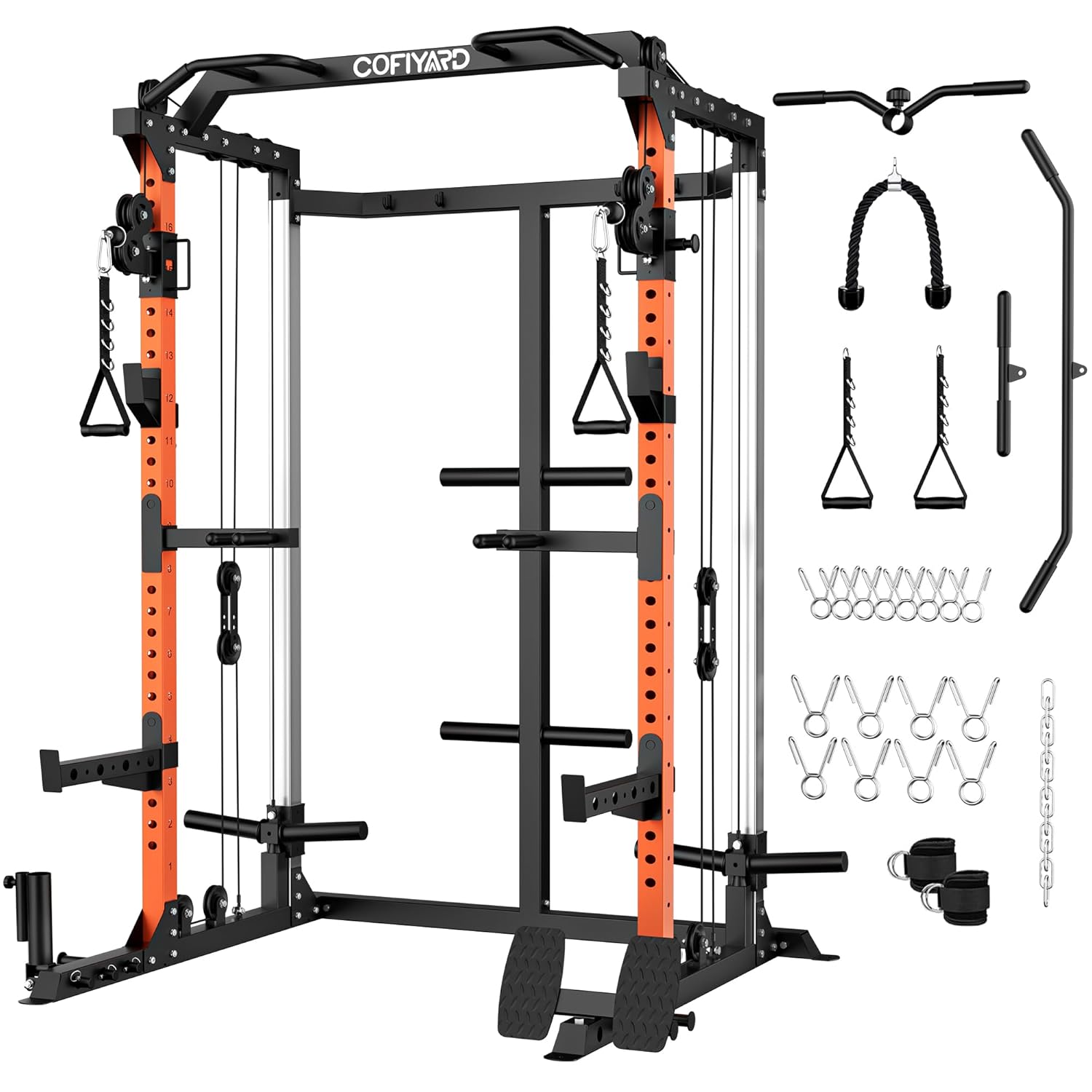 Home Gym Rack With Cables - Cage de musculation, Rack de musculation
