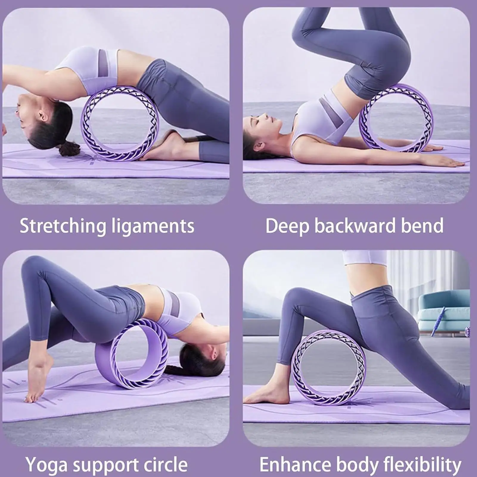 Home Gym Daily Routine - Rouleau d'exercice en mousse antidérapant, roue