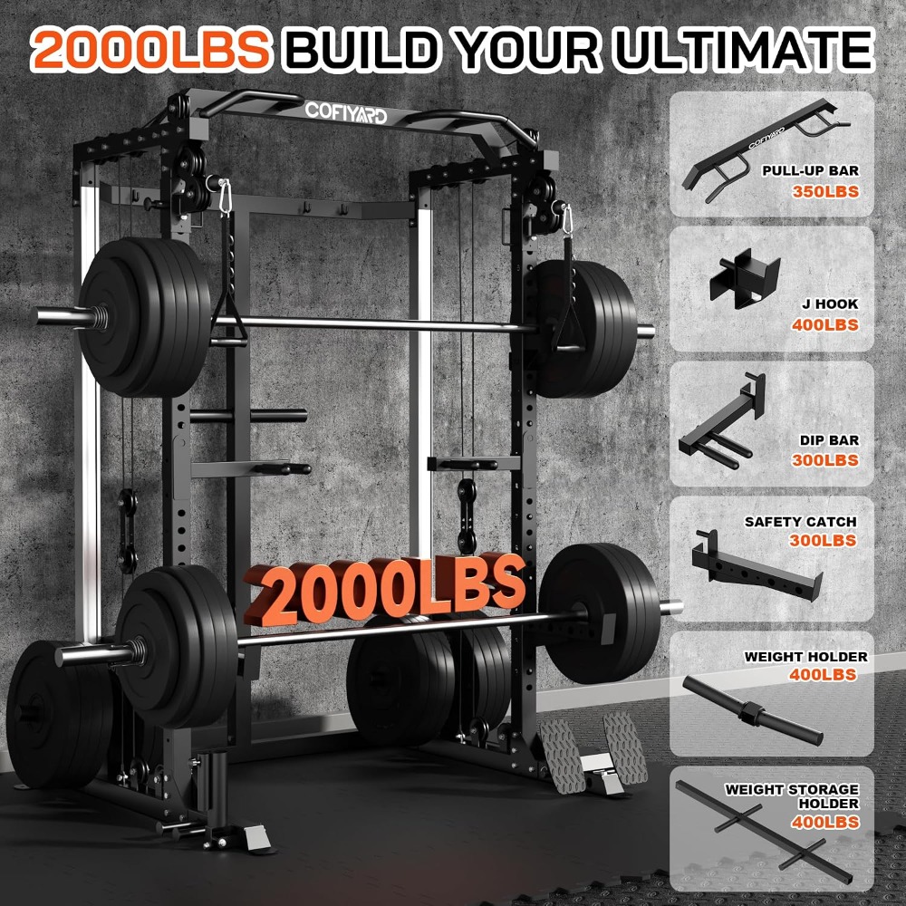 Cage de musculation multifonct - Home Gym Rack With Cables avis et prix