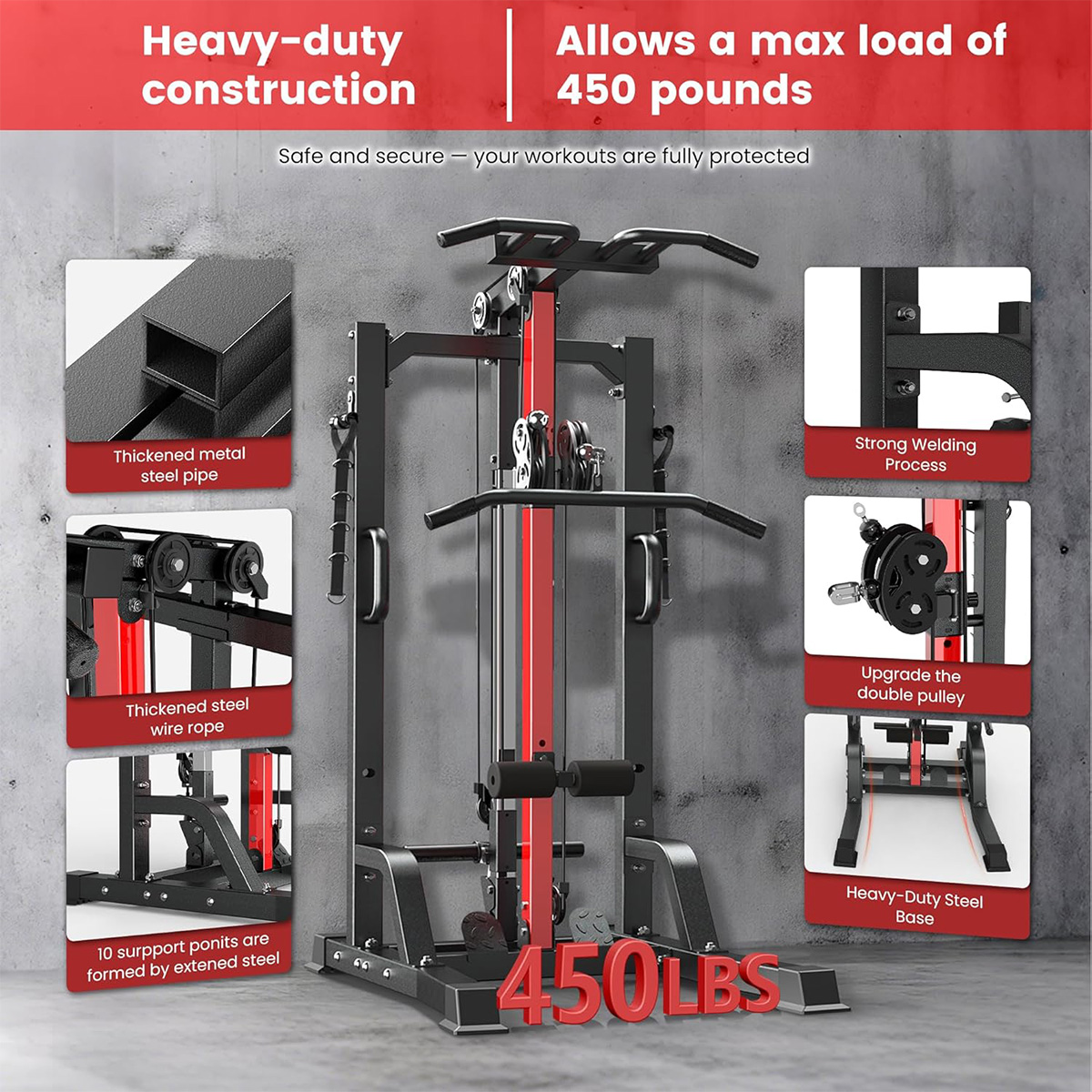Machine de musculation Pooboo  - Home Gym Workout Equipment avis et prix