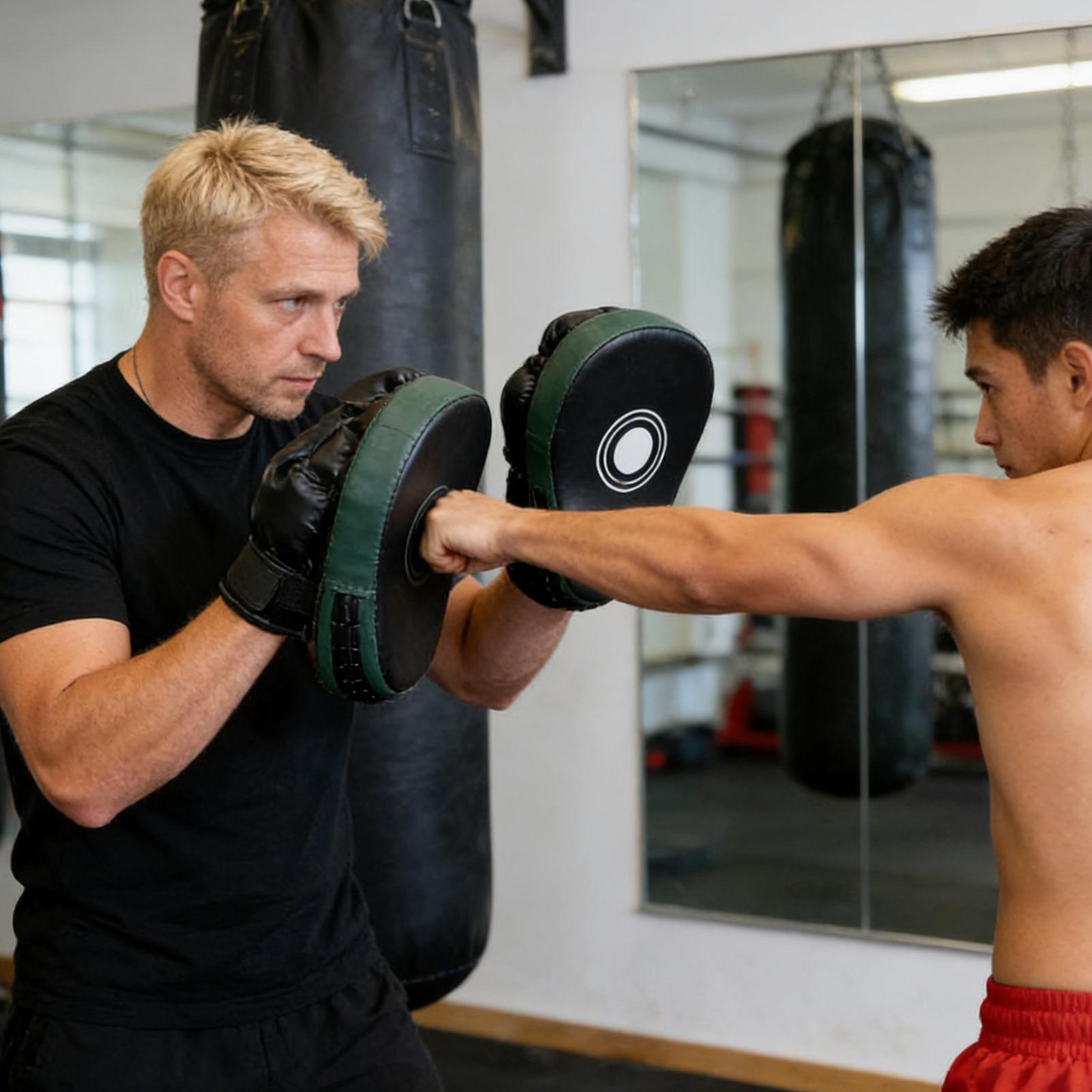 Mitaines de boxe en cuir PU, é - Home Gym Daily Routine avis et prix