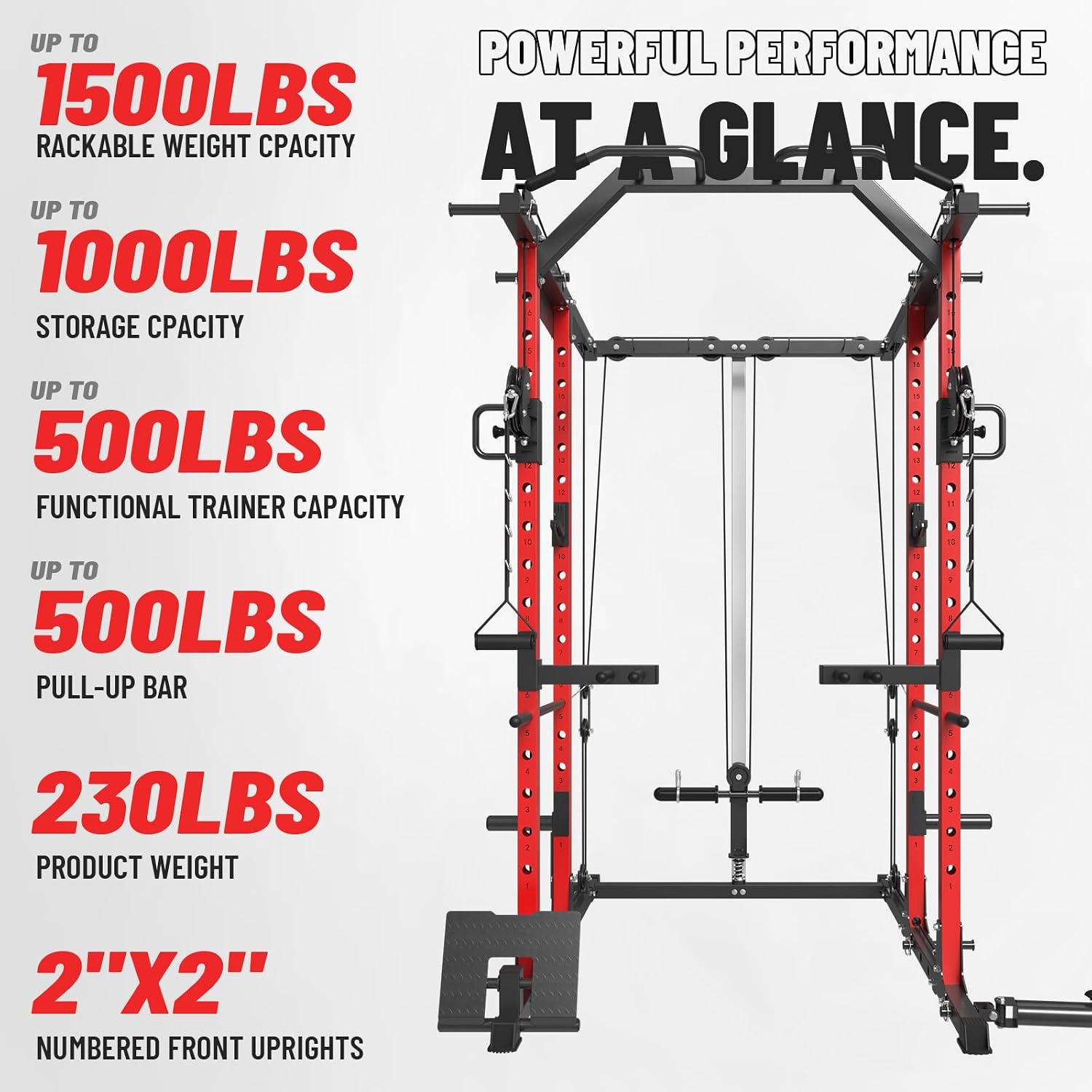 Cage de musculation avec systè - Home Gym Rack With Cables avis et prix